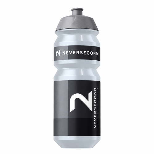 Neversecond Shiva παγούρι 750 ml διάφανο με γκρι καπάκι