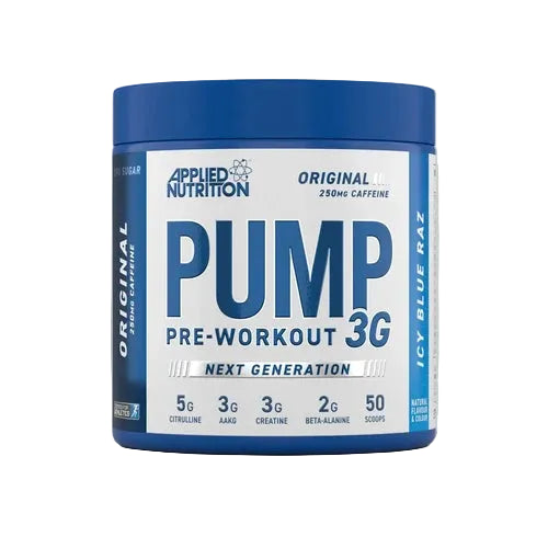 Applied Nutrition Pump 3G PreWorkout 375gr — Icy Blue Raz