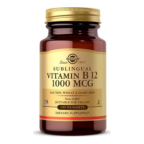 Solgar Vitamin B12 1000μg 100 Υπογλώσσια Δισκία
