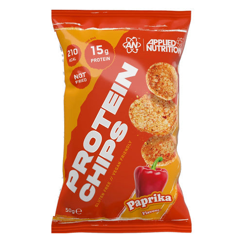 Applied Nutrition Protein Chips 50gr — Paprika / 50gr — τρέχουσα συσκευασία, 500×500, λευκό φόντο